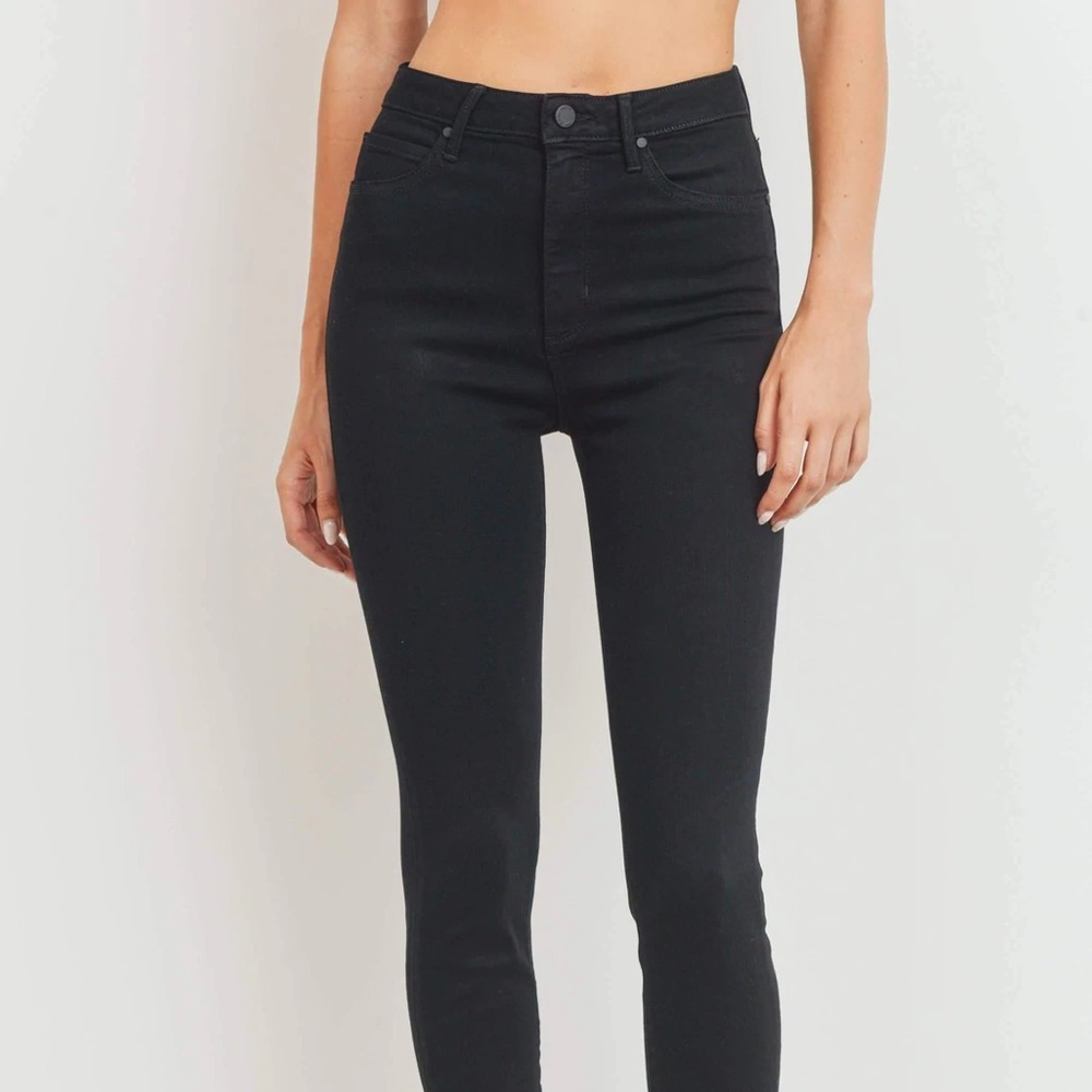 Just black high rise super denim